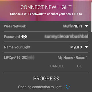 Sending Network Credentials to LIFX Lamp